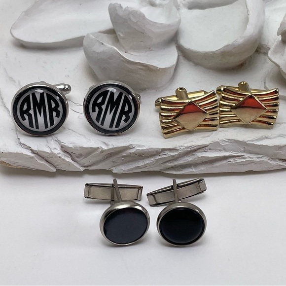Gatsby Style Cuff Link Lot - Picture 1 of 8